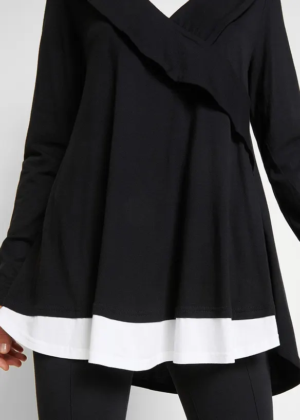 Tunika-Shirt aus Baumwoll-Viskose-Mix, bonprix