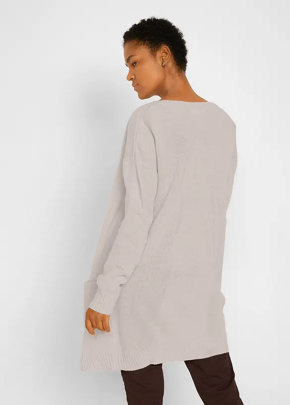Gilet long en maille, bonprix