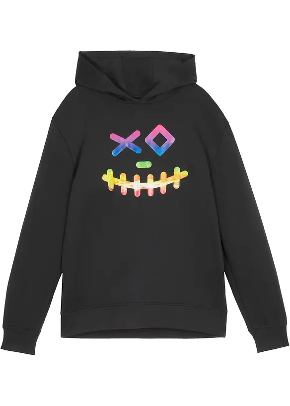 Sweat-shirt à capuche en coton mélangé doux, bonprix