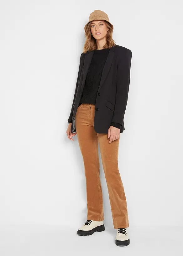 Pull oversize à torsades, bonprix