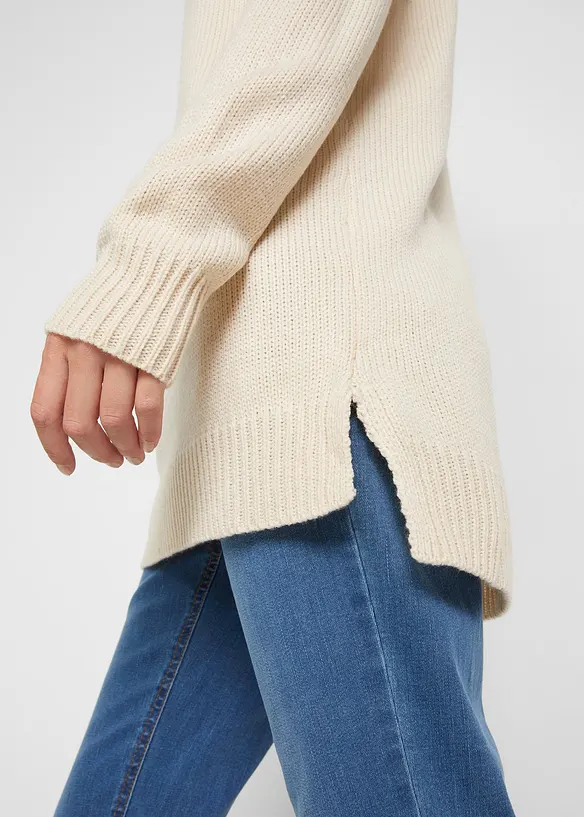 Pull norvégien avec fentes latérales, bonprix