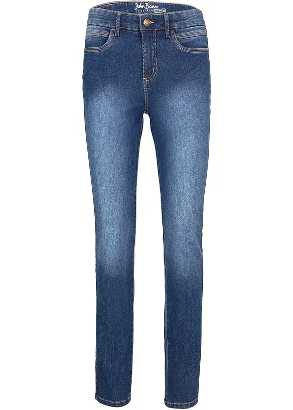 Jean skinny taille mi-haute, extensible, bonprix