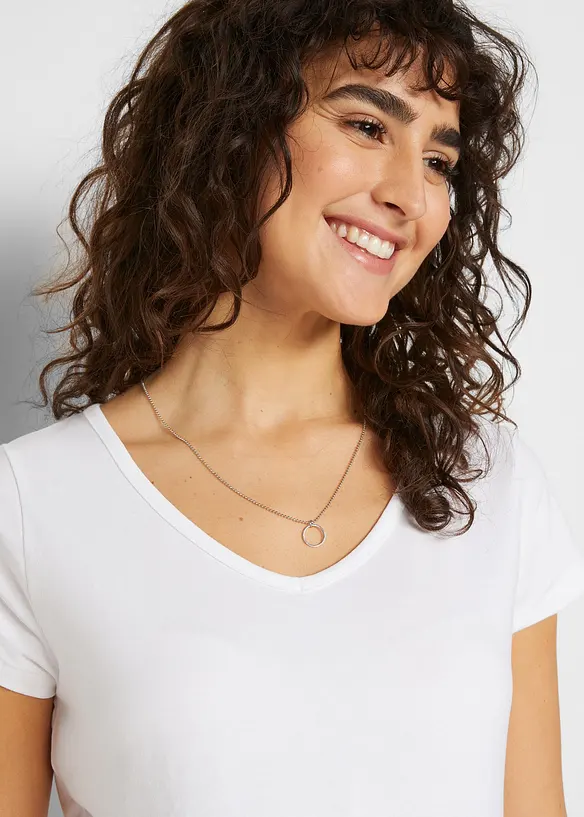 Basic Umstandsshirts aus Bio-Baumwolle, (2er-Pack), bonprix
