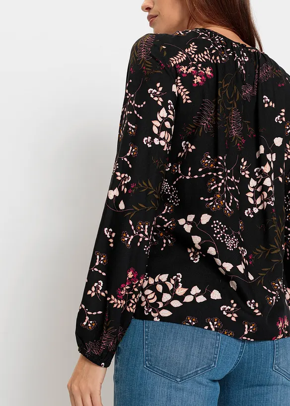 Blouse imprimée en viscose, bonprix