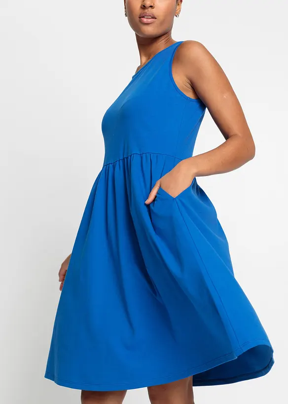 Shirtkleid mit Taschen aus reiner Baumwolle, bonprix