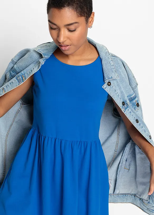 Shirtkleid mit Taschen aus reiner Baumwolle, bonprix