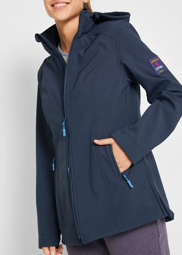 Wasserabweisende Stretch-Softshelljacke, bonprix