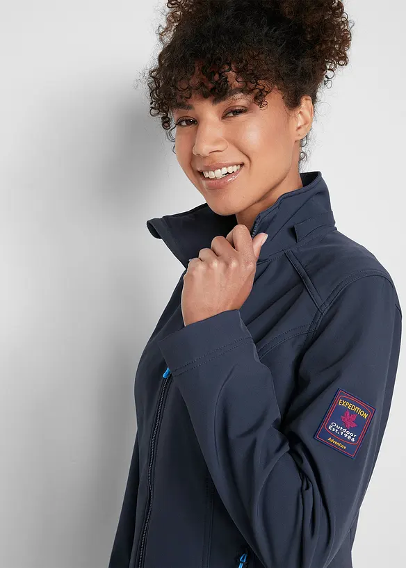 Wasserabweisende Stretch-Softshelljacke, bonprix