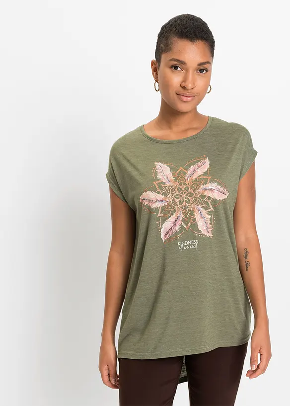 T-Shirt aus softem Viskose-Mix, bonprix