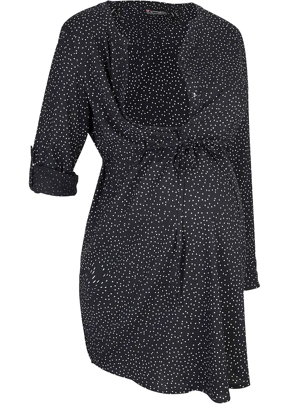 2-in-1 Umstands- und Stillblusenkleid aus fließender Viskose, bonprix