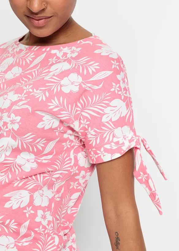 Robe en jersey à imprimé floral, bonprix