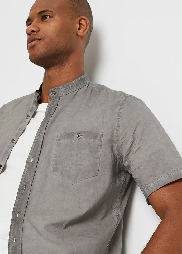 Chemise manches courtes aspect délavé, bonprix