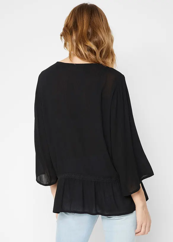 Blouse à encolure carrée, bonprix