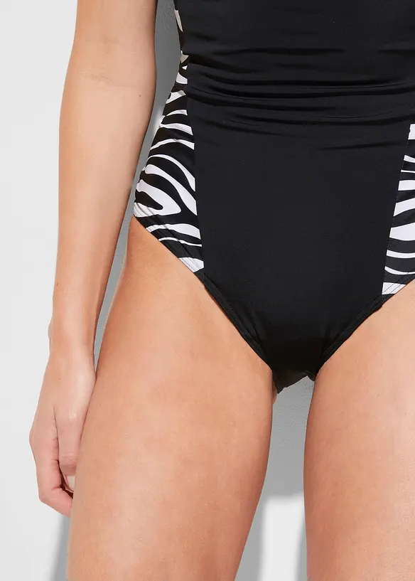 Maillot 1 pièce sculptant en polyamide recyclé, maintien modéré, bonprix