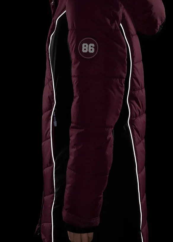Manteau de ski matelassé fonctionnel, imperméable, bonprix
