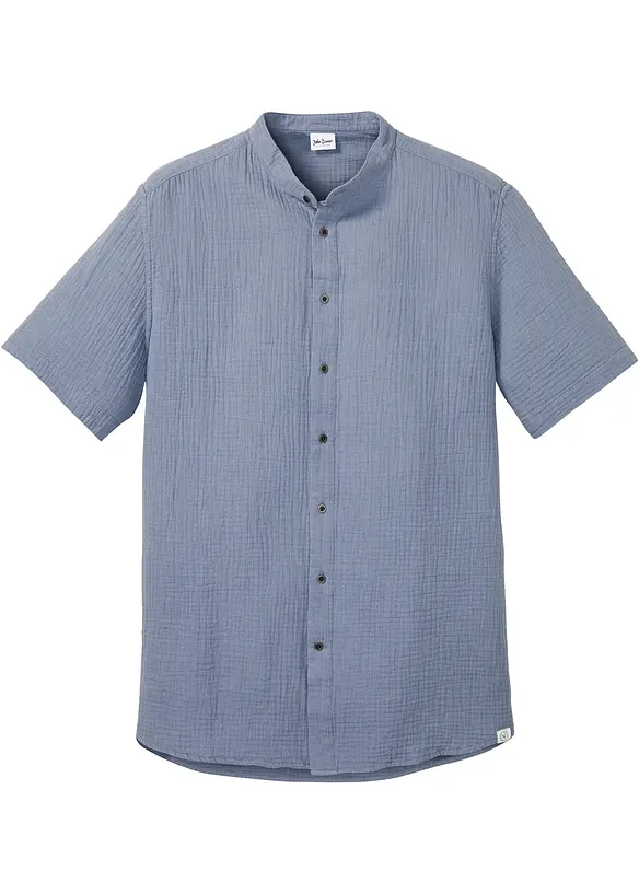Chemise manches courtes en gaze de coton, bonprix