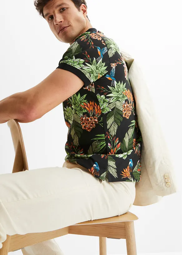 Piqué-Poloshirt aus reiner Baumwolle, bonprix