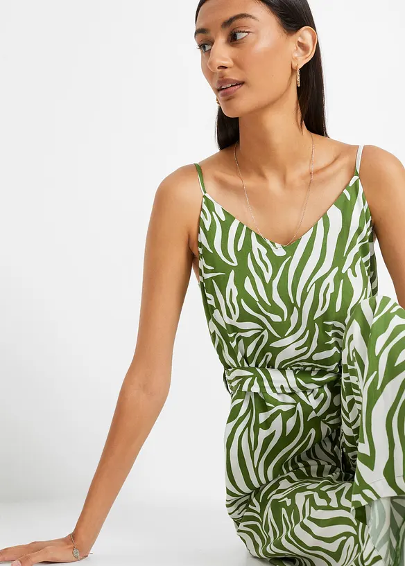 Jumpsuit aus fließender Viskose, bonprix