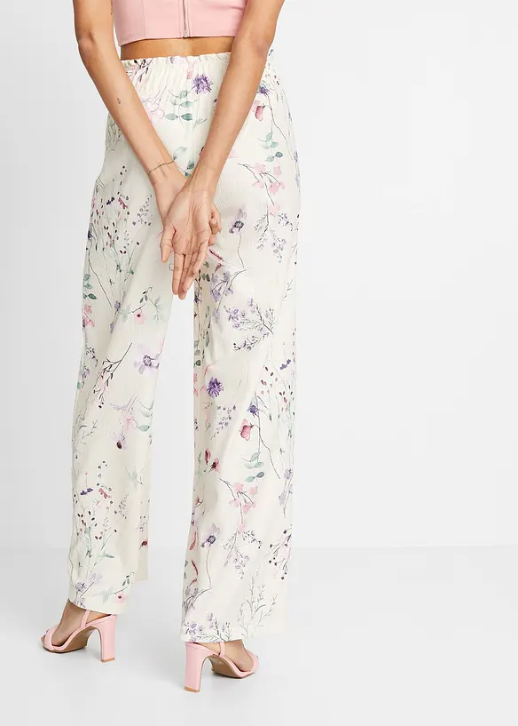 Pantalon en jersey de crêpe léger, bonprix