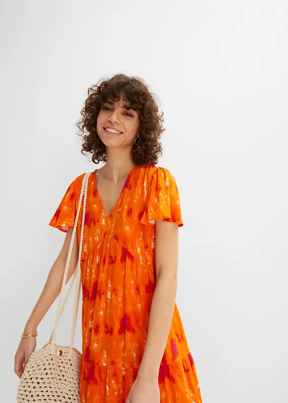 Robe midi en viscose, bonprix