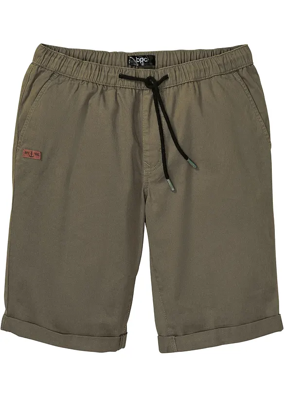 Bermuda 100% coton à taille élastiquée, Regular, bonprix