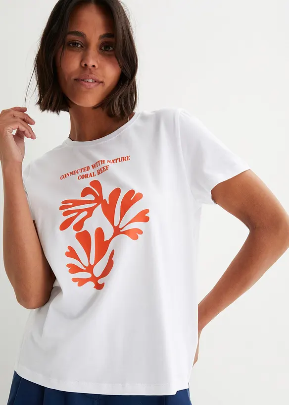 T-Shirt aus Baumwollmix, bonprix