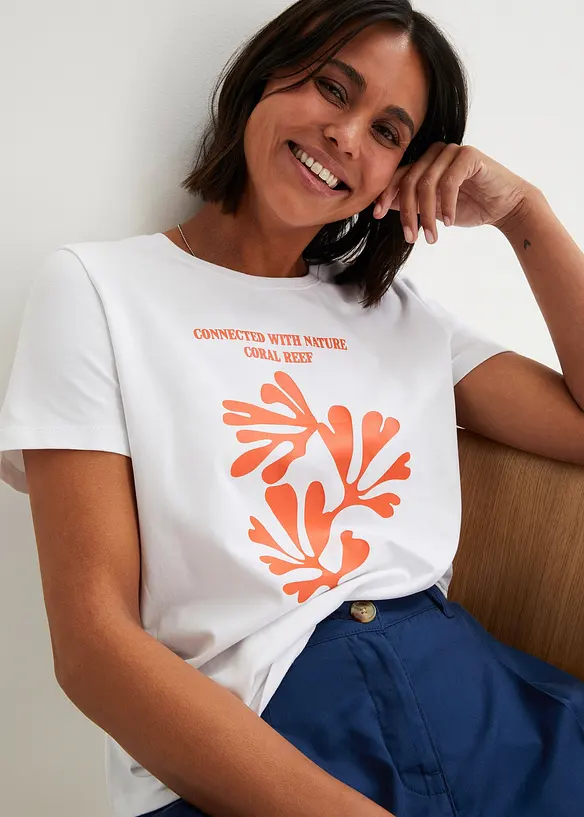 T-Shirt aus Baumwollmix, bonprix