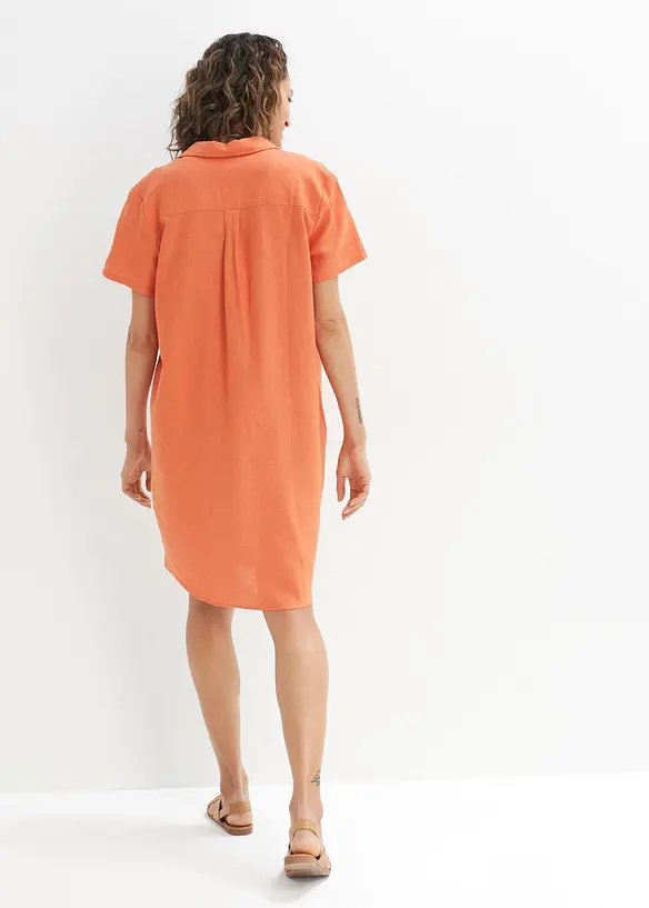 Robe-tunique légère en lin mélangé, bonprix