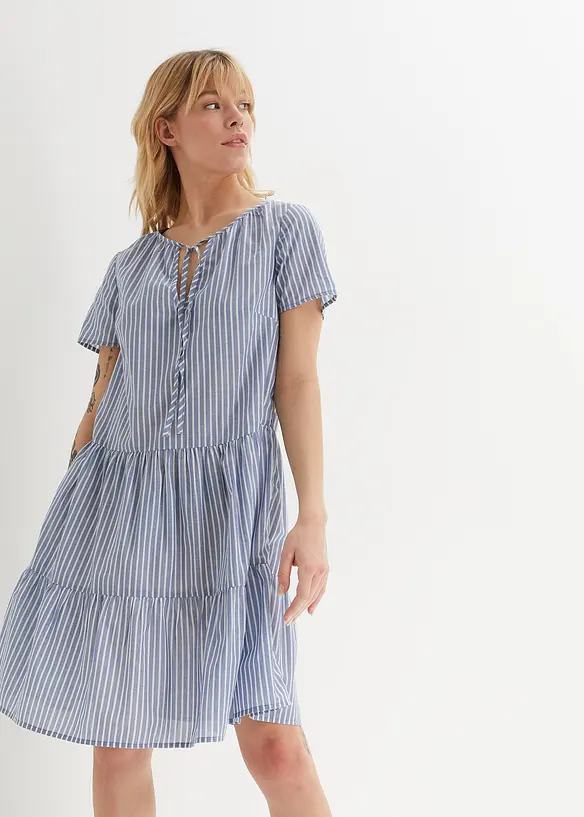 Sommer-Tunika-Kleid aus reiner Baumwolle, bonprix