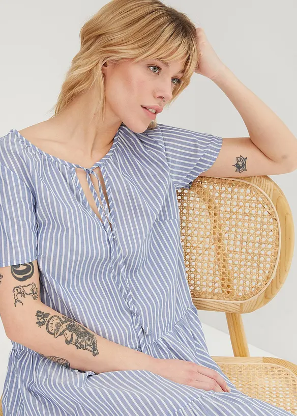 Sommer-Tunika-Kleid aus reiner Baumwolle, bonprix