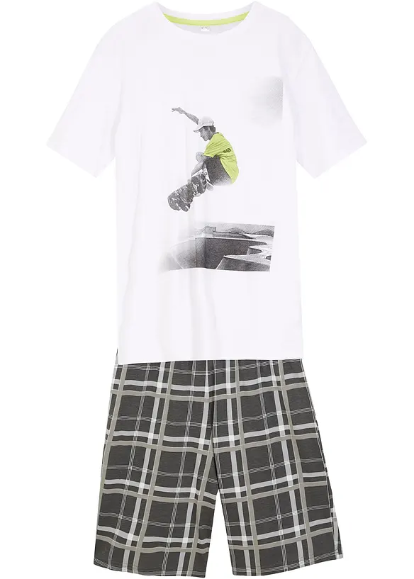 T-shirt et bermuda 100% coton (ens. 2 pces), bonprix