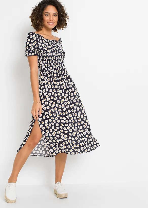 Midikleid aus reiner Viskose, bonprix
