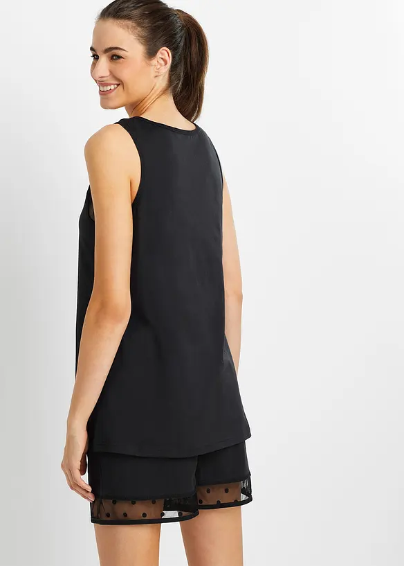 Shorty mit zartem Spitzeneinsatz, bonprix