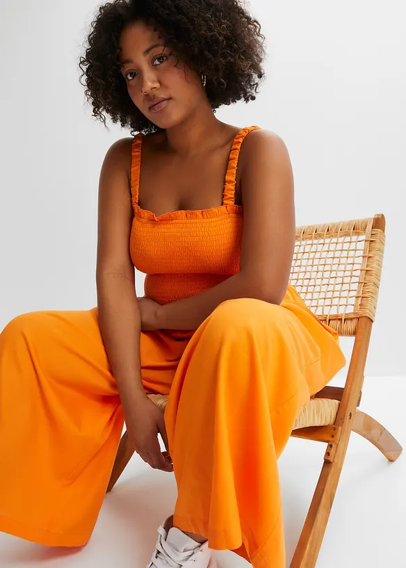 Jumpsuit aus fließender Viskose, bonprix