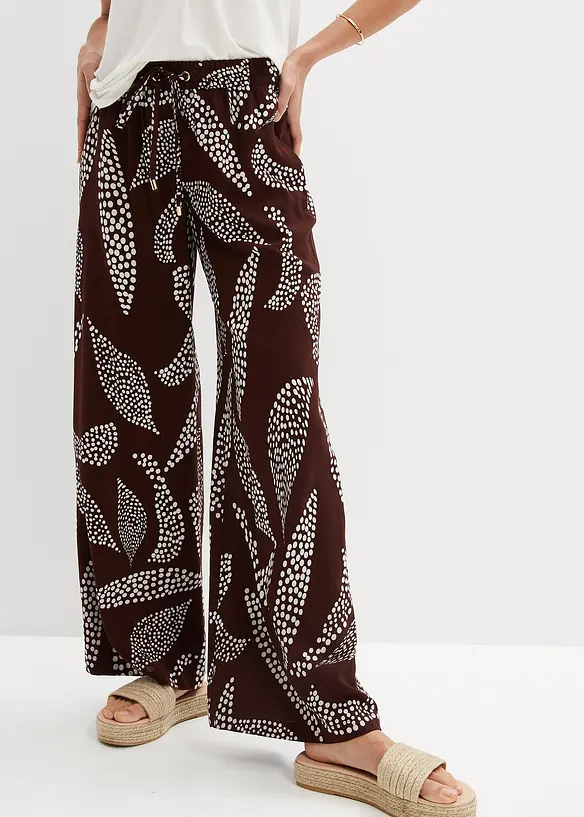 Marlenehose aus fließender Viskose, bonprix