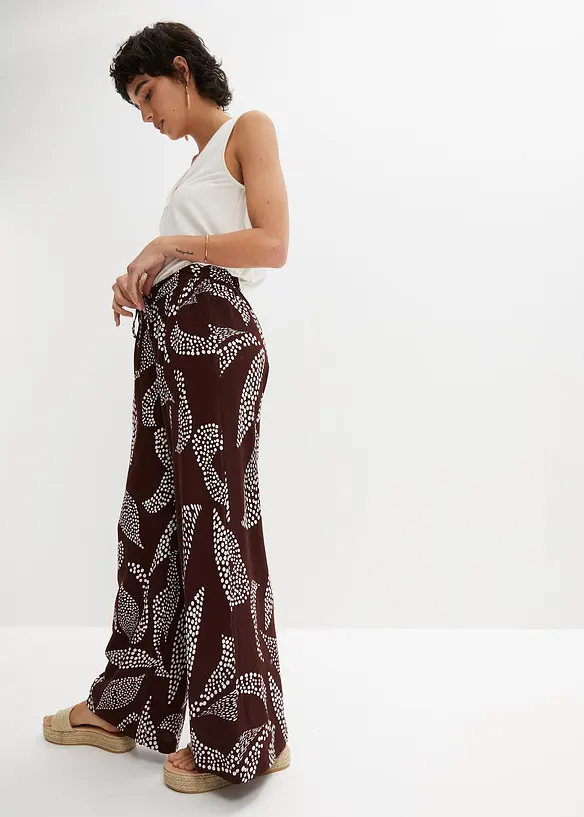 Marlenehose aus fließender Viskose, bonprix