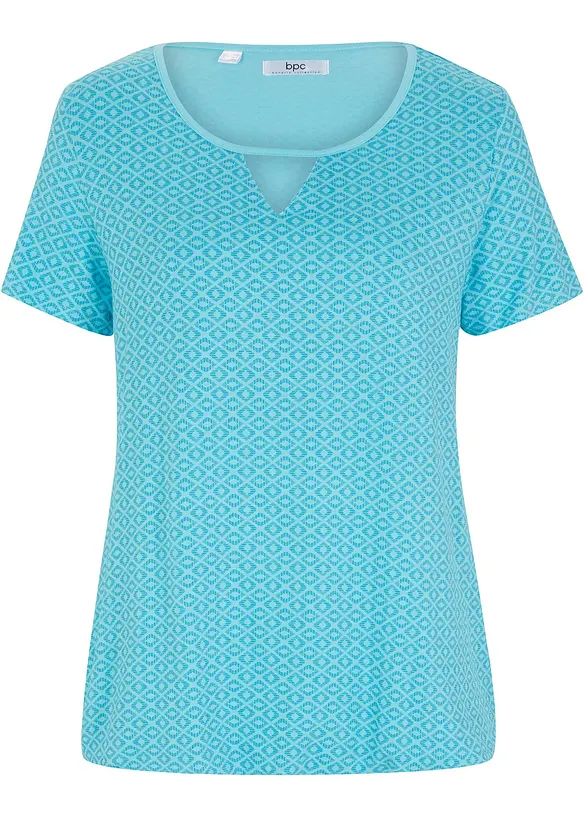 Shirt mit Gummizug, Kurzarm, bonprix
