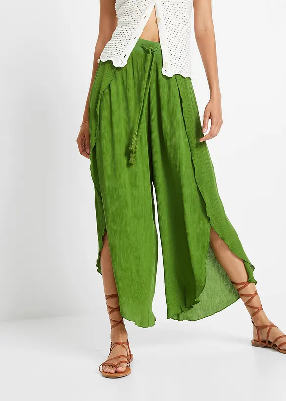 Pantalon effet froissé, bonprix