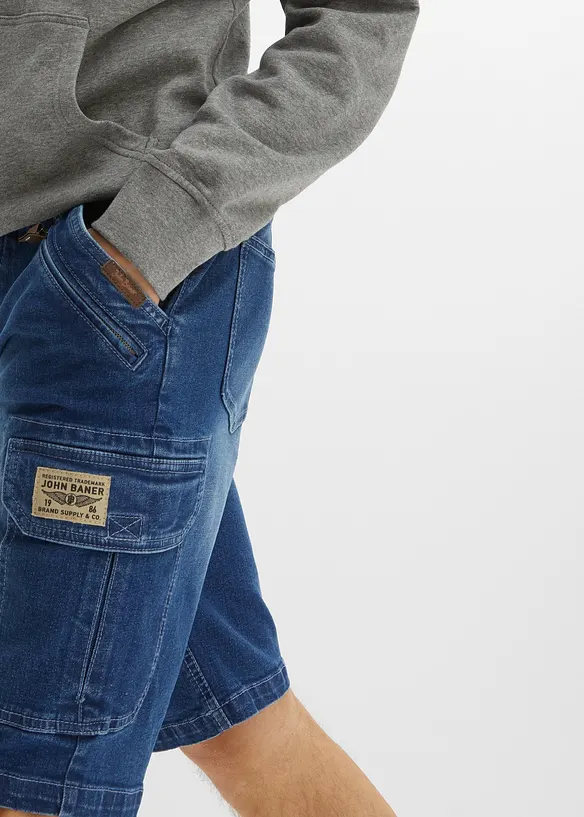 Bermuda en jean extensible, Regular, bonprix
