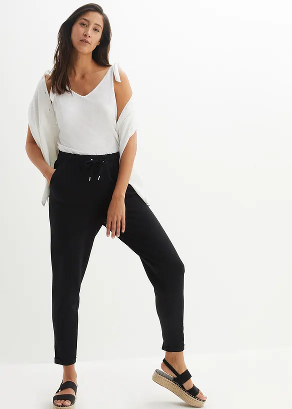 Jersey-Hose aus elastischem Baumwoll-Mix, bonprix