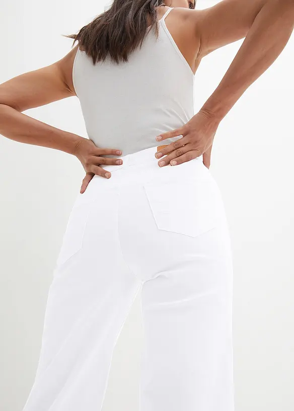 7/8-Komfort-Stretch-Jeans, Wide Fit, bonprix