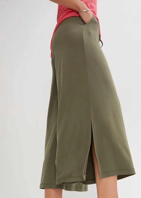 Pantalon en jersey à taille élastiquée, bonprix
