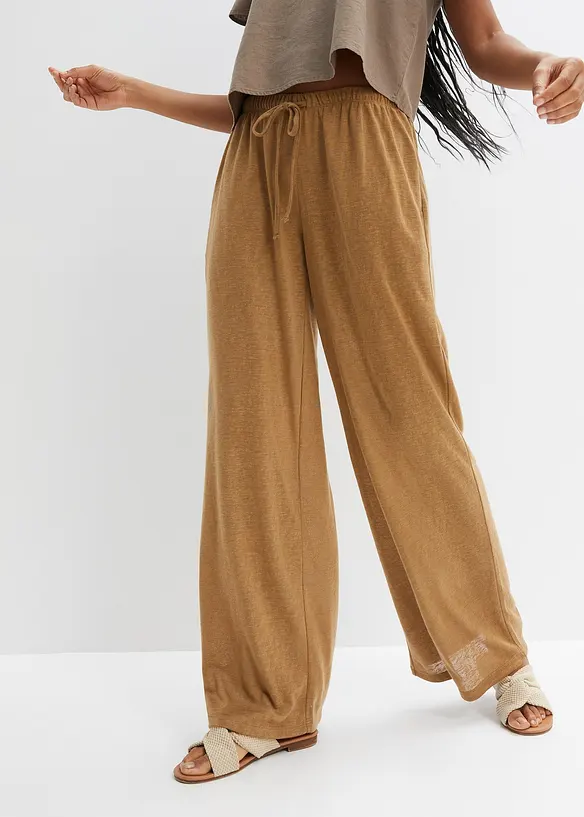 Pantalon transparent à taille élastiquée, bonprix