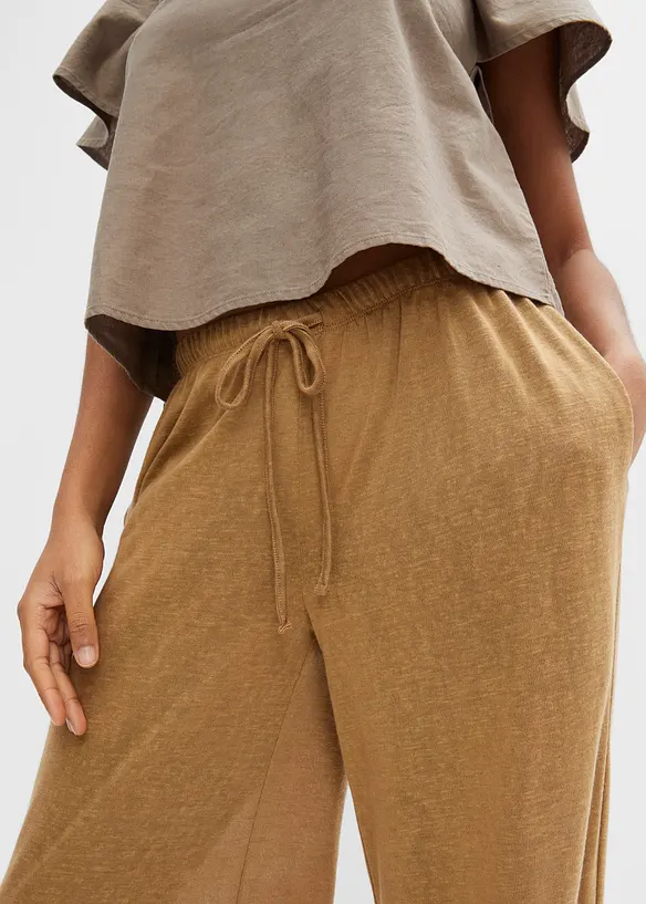 Pantalon transparent à taille élastiquée, bonprix