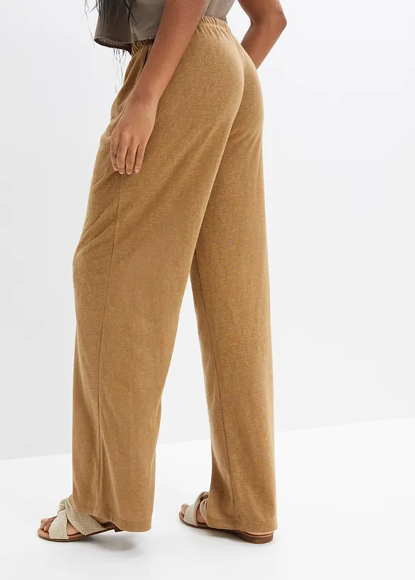 Pantalon transparent à taille élastiquée, bonprix
