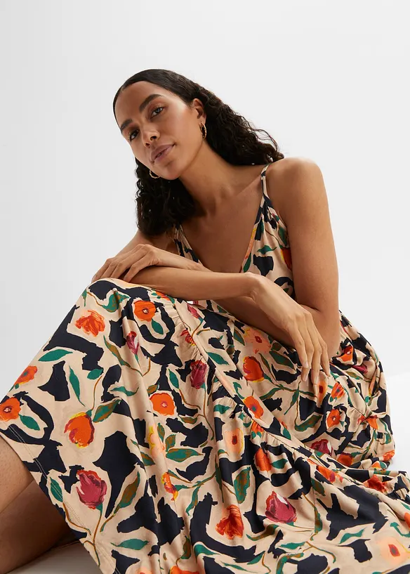 Maxikleid aus softem Viskose-Mix, bonprix