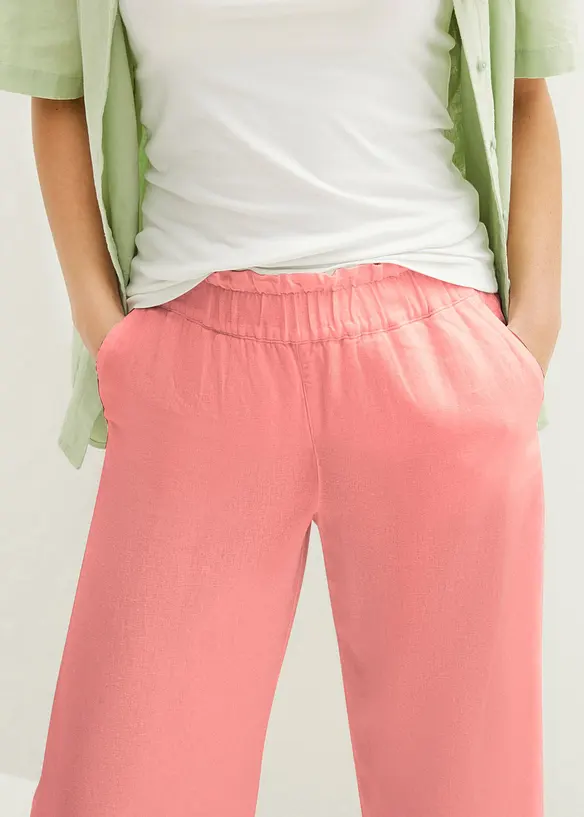 Jupe-culotte en lin, longueur mollet, bonprix