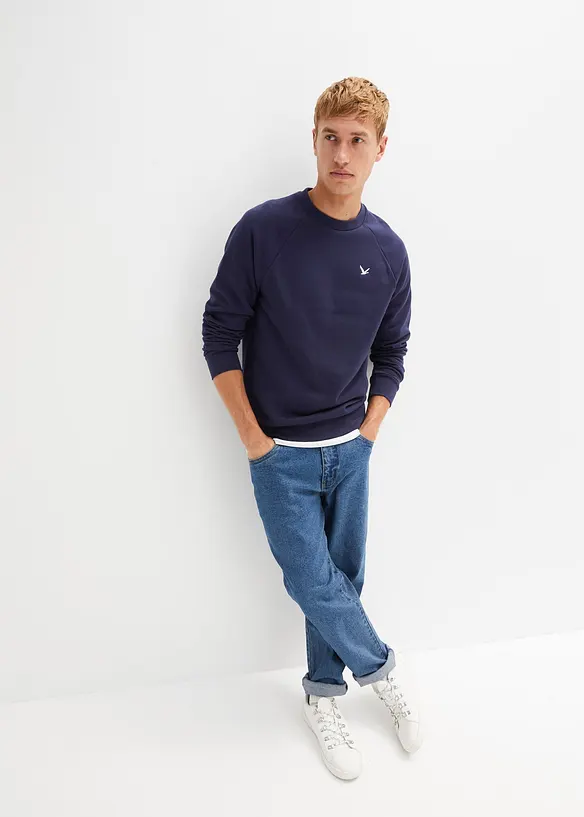 Sweatshirt mit recyceltem Polyester und Raglanärmeln, bonprix