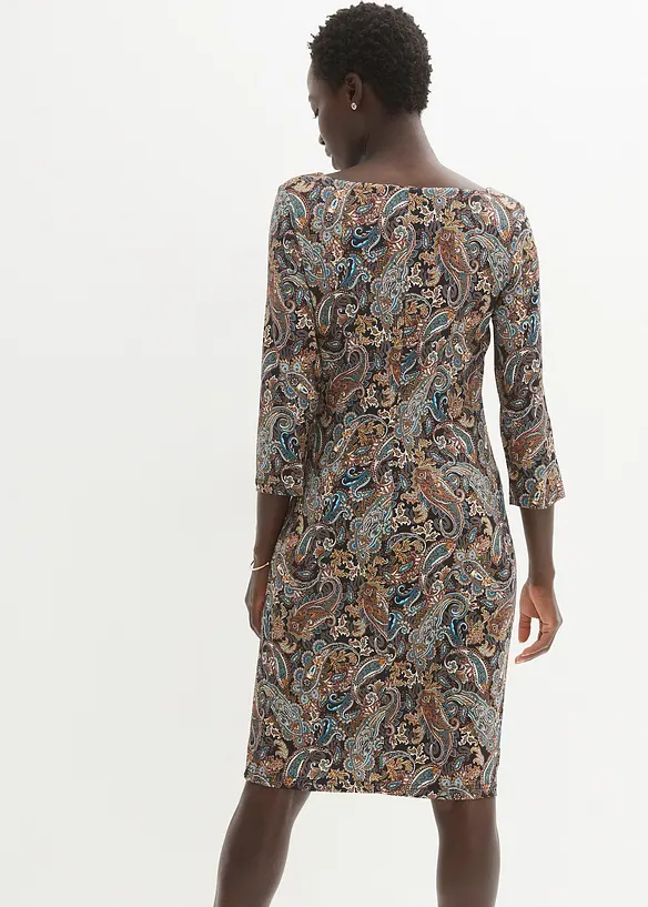 Robe en jersey à imprimé paisley, bonprix