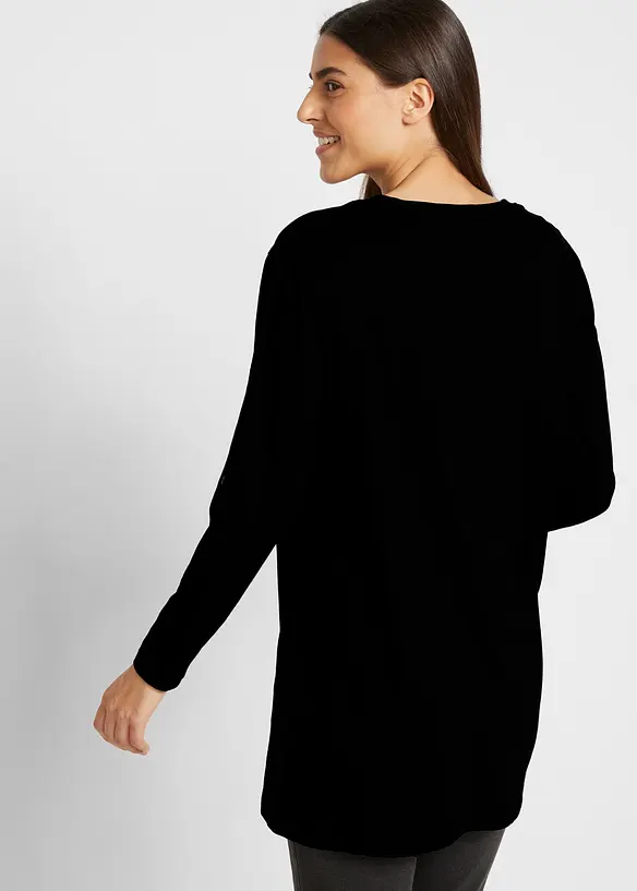 T-shirt long 100% coton, bonprix